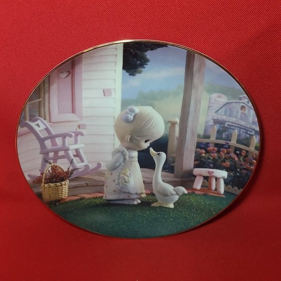 Precious Moments Decorative Plate Make A Joyful Noise Hamilton Collection 1993 - Picture 5 of 12